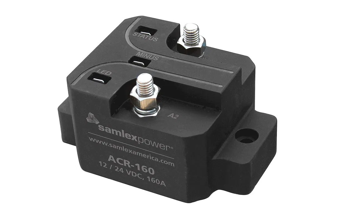 ACR-160 – SAMLEX AMER Battery Isolator, For Use With 12 Volt Battery For Charging And Isolating Functions 160 Amps Co...